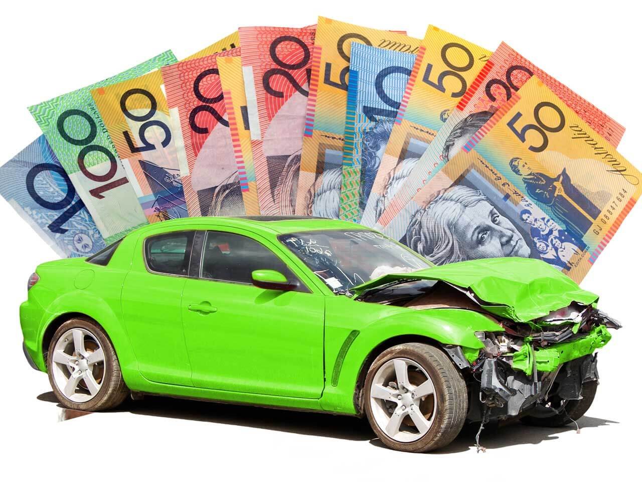 Green Accidental car getting cash in Brisbane Region